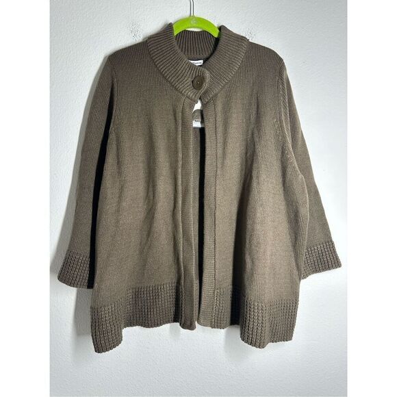 NWT Croft&Barrow Women’s Bohemian One Button Cardigan Size 2X - Picture 1 of 12